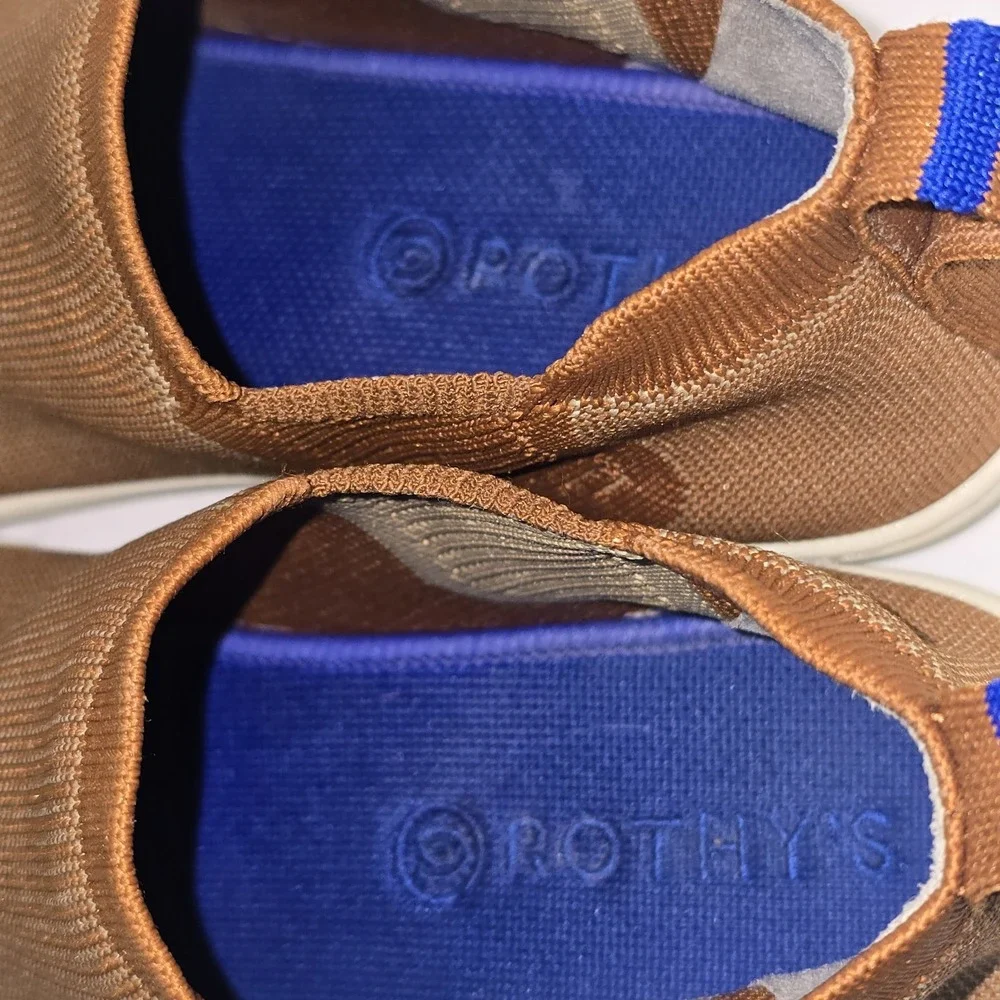 Rothys Chelsea Womens‎ Size 10.5 Boots Tan Shoes Knit Ankle Comfort Sneakers